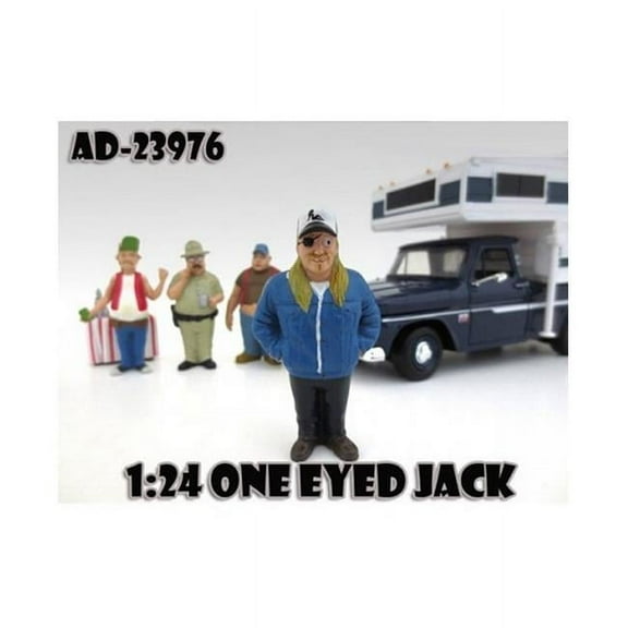 American Diorama 23976 One Eyed Jack Trailer Park Figure for 1-24 Diecast Model Cars