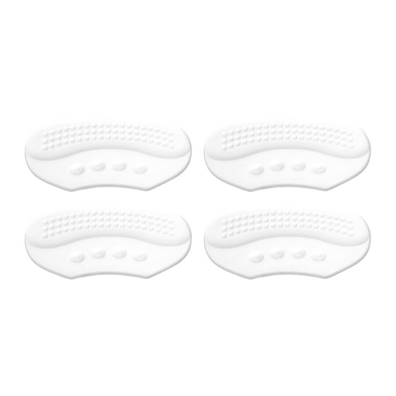 Unique Bargains 2 Pair Concealed Thin Shoes Heel Pads for Prevent Rubbing One Size Transparent