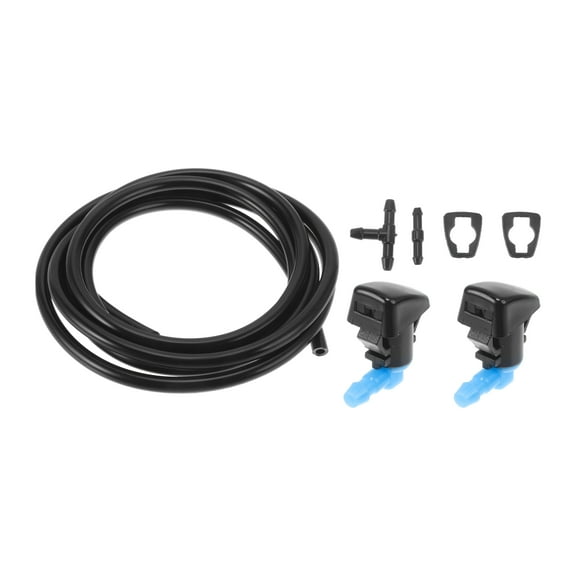 Unique Bargains Windshield Washer Nozzle Kit for Ford Edge 2011-2014 No.BT4Z17603A with Gaskets,Hose Connector Fluid Hose