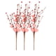 thumbnail image 3 of 3 piezas de palitos de bayas artificiales en forma de corazón, palitos florales artificiales, flores corazon rosa, 3 of 9