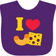 thumbnail image 3 of Inktastic I Heart Mac and Cheese Boys or Girls Baby Bib, 3 of 4