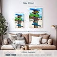 thumbnail image 3 of Elephant Stock Beach Signs Wall Art - Vertical Multi Panel Canvas - Living Room Wall Decor - Places Multi Panel - Beige And Blue Decor By Philippe Hugonnard - 14" x 23", 3 of 4
