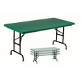 thumbnail image 2 of Correll GREEN Commercial Duty, Adjustable Height Plastic Top Folding Table. Height Adjusts from 22" to 32" for Kindergarten to Adult use., 2 of 2
