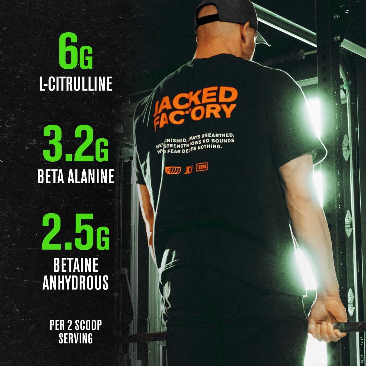 Jacked Factory NITROSURGE Pre Workout Supplement - Endless Energy, Instant Strength Gains, Clear Focus and Intense Pumps - NO Booster & Powerful Preworkout Energy Powder - 30 Servings, Black Cherry