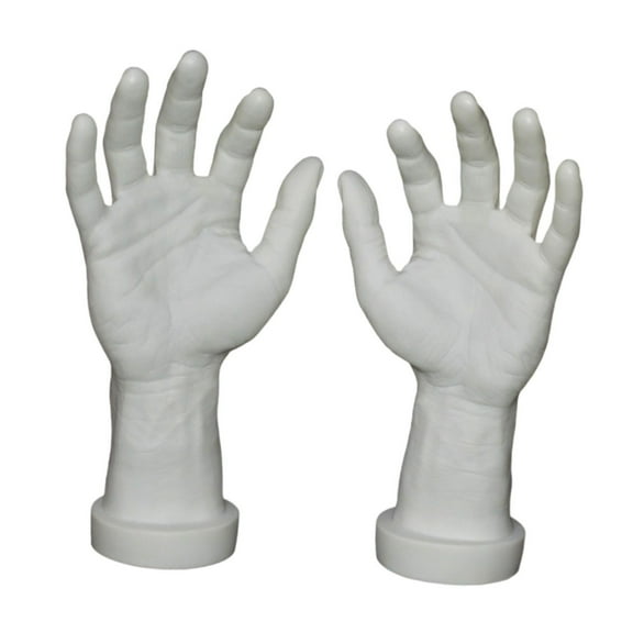 Bothyi 2 Pieces Hand Model Spooky Halloween Decoration for Party Cosplay Decoration white