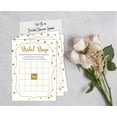 thumbnail image 4 of Inkdotpot 50Gold ConfettiBingoGameCardsFor Bridal Wedding Shower Bachelorette Party Bulk Blank Square Fill In Gift Ideas, 4 of 7