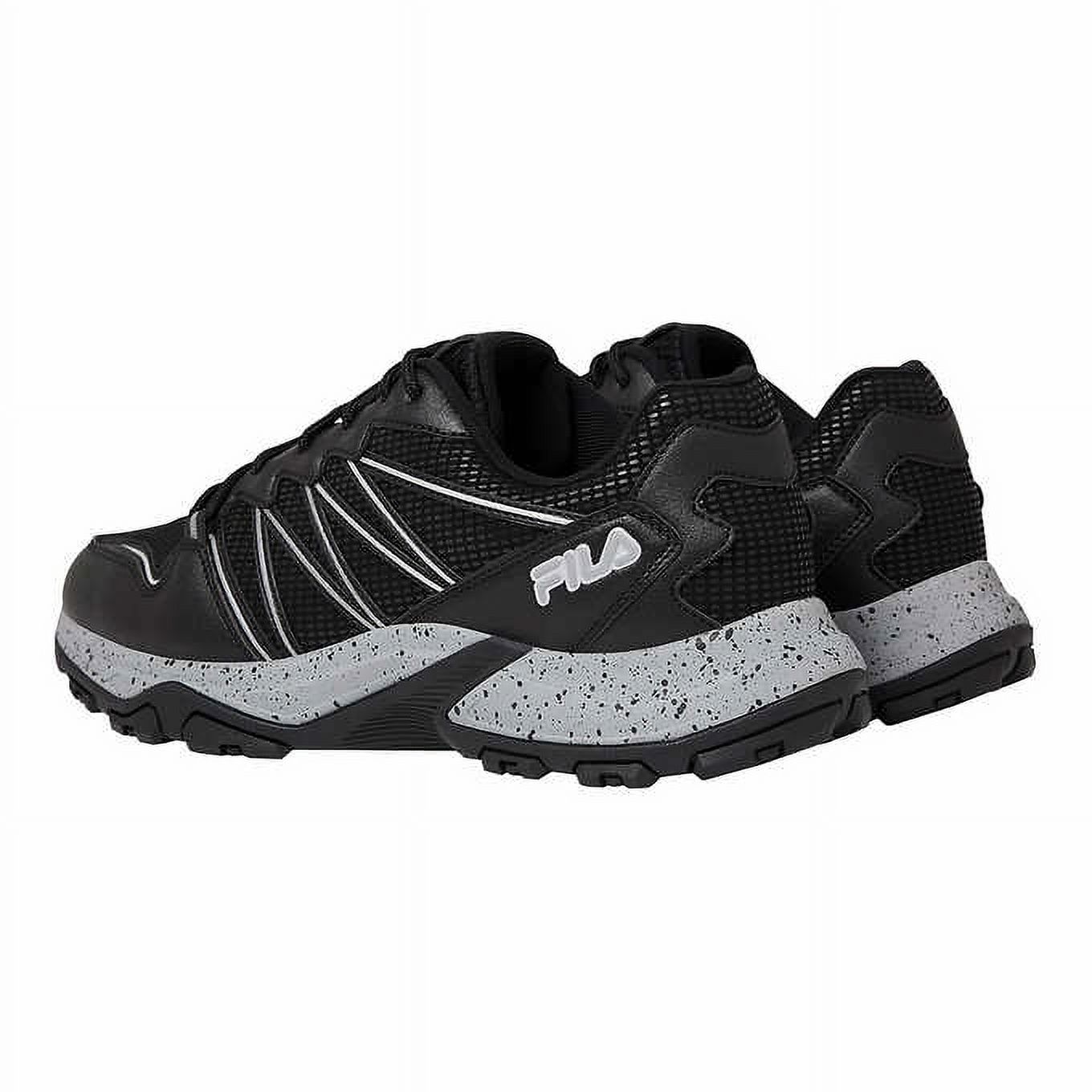 Fila Men's Quadrix Trail Running Shoes Sneakers, Black, Sz 8 - image 3 of 5