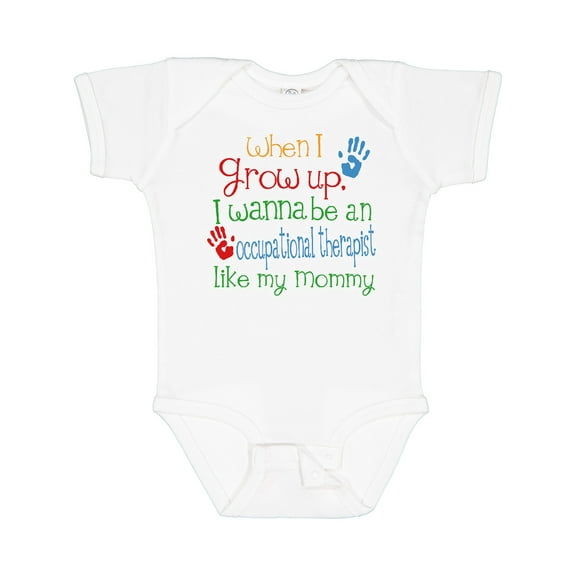 Inktastic Occupational Therapist Like Mommy Boys or Girls Baby Bodysuit