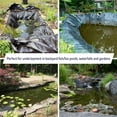 thumbnail image 3 of Pond Liner, 20 x 20 ft Reinforced UV Resistant Black HDPE, 25 Mil Equivalent for Outdoor Ponds, Koi Fish Ponds, Garden Fountains, Stream Waterfalls, 3 of 4