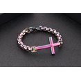 thumbnail image 4 of Metaljc Stainless Steel Christian Jesus Cross Bracelet for Men, Religious Fashion Gifts, 4 of 8