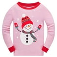 thumbnail image 2 of Popshion Baby Boys Christmas Pajamas Set 100% Cotton Xmas Sleepwear Snowman pjs, 2-Piece, Size 3T, 2 of 7