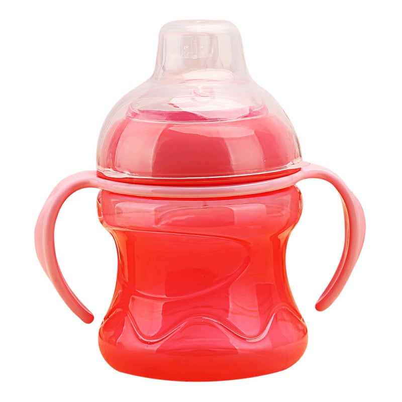 200ML Baby Straw Cup, Infant Feeding Sippy Cups With Handles Cute Water