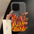thumbnail image 1 of Flame Pattern Transparent Phone Case For iPhone 13 Case iPhone 11 15 14 12 16 17 Pro Max 13 12 Mini Shockproof Soft Cover Coque, 1 of 5