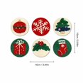 thumbnail image 2 of Christmas Punch Needle Coaster DIY Kit Embroidery Heat Resistant Mat Handcrafted Beverage Pad Stress Relief Holiday Art Material Set Home Decor B109, 2 of 3
