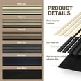 thumbnail image 5 of XiMeijiu 4 Pcs Acoustic Wood Wall Panels,(47.24'' x 12.2'') Interior Acoustic Decorative Wood Panels, for Noise Reduction,, 5 of 9