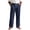 Navy, variant on Men's Textured Straight-Leg Pants, Elastic-Drawstring Waist with Flowy Cut for Coastal Getaway Trips White XXL