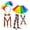 Multicolour, variant on FYEGRE Women's Carnival Party Set with Rainbow Feather Headband and Back Tie Gloves Tutu Skirt Outfit Multicolour One Size