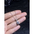 thumbnail image 5 of Leander women's water blessing bag pendant necklace featuring 1.0 carat of lab-grown diamonds, VVS clarity D color moissanite, and 925 sterling silver plated with white gold., 5 of 6