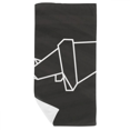 thumbnail image 1 of Origa Rhinoceros Geometric Shape Bath Towel Soft Washcloth Facecloth 35x70cm, 1 of 3