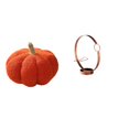 thumbnail image 1 of Cojín De Sofá De Felpa Con Forma De Calabaza De Halloween Y Expositor De Botellas De Vino De Hierro Para Decoración De Dormitorio Y Organizador De Botellas De Vino De Metal., 1 of 8