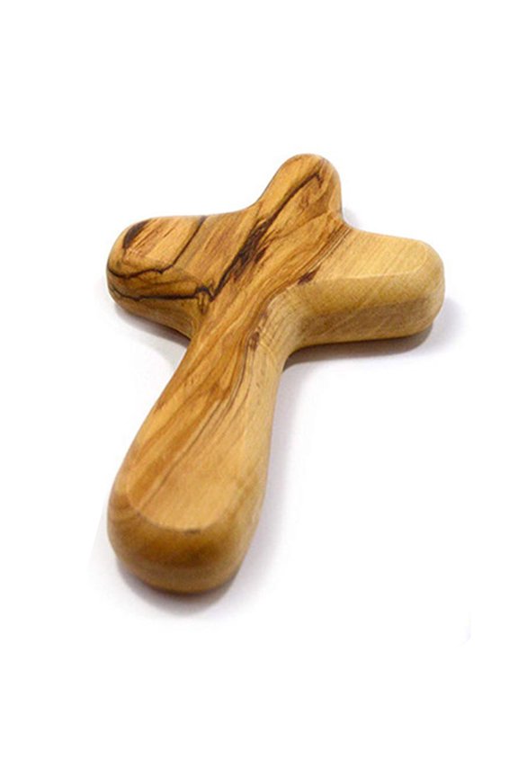 Wood Handheld Comfort Cross Clinging Palm Cross Handheld Prayer Cross Clutching