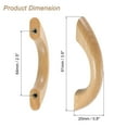 thumbnail image 2 of Uxcell 4Pcs Wood Drawer Pulls Handles, 64mm/2.5" Hole Spacing Bridge Shaped Beech Wood Cabinets Drawer Knobs Pull Handles, 2 of 6