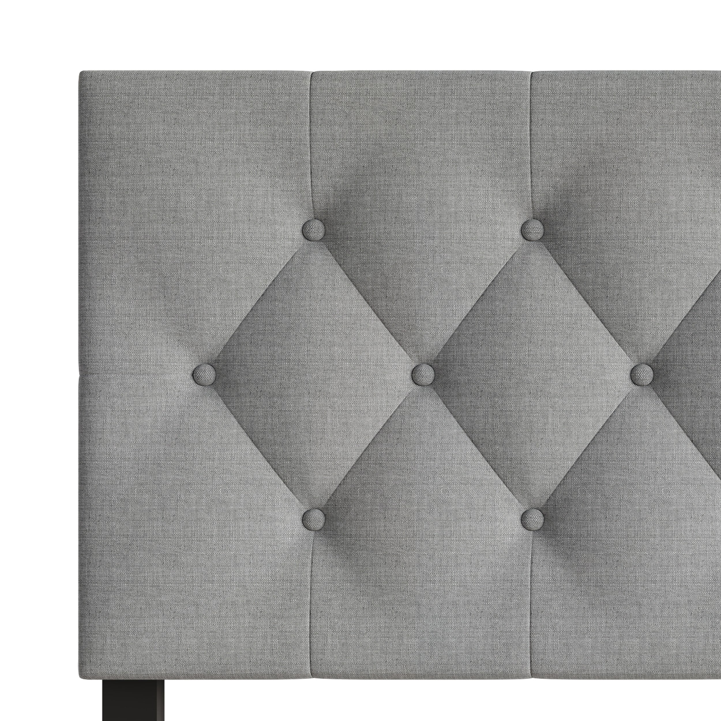 Home Design Gunnison Linen Upholstered Headboard with Button Tufted Design