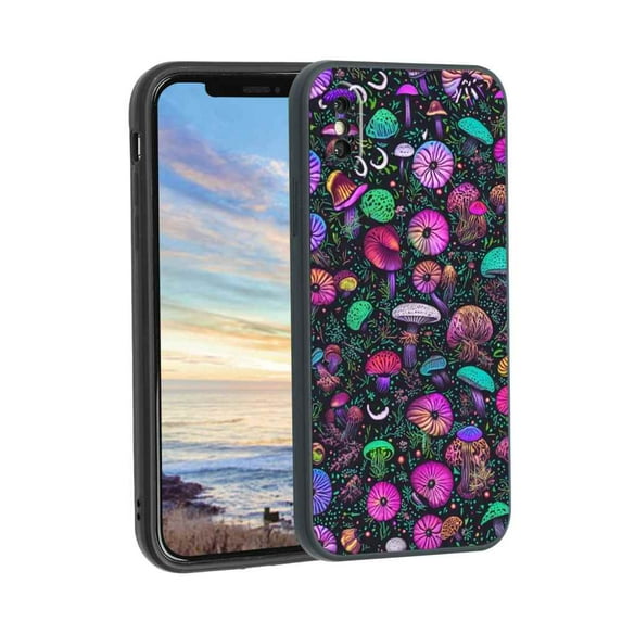 Shrooms-Mushrooms-1 Phone Case, Degined for iPhone XS Max Case Men Women, Flexible Silicone Shockproof Case for iPhone XS Max