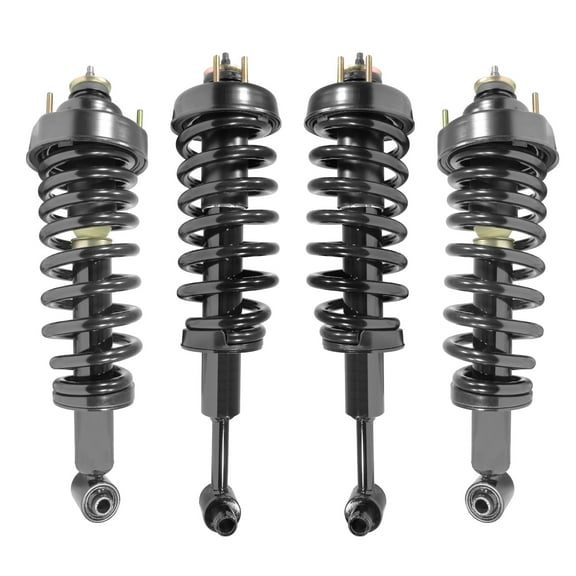 Unity Automotive Front & Rear Complete Strut Assembly Kit Fits 2004-2005 Ford Explorer, 4-11200-15060-001