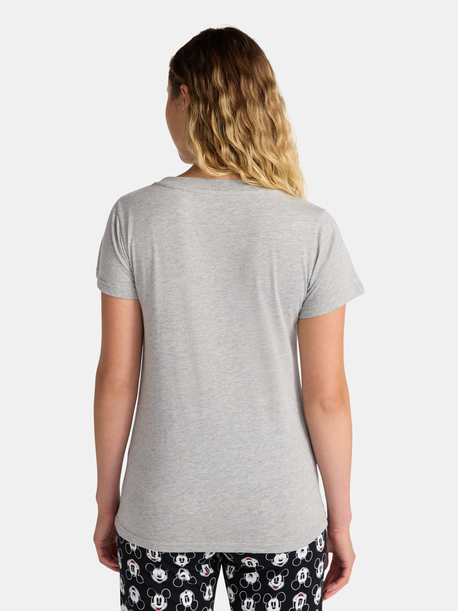 Mickey Mouse Unisex Graphic Cotton Tee with Short Sleeves, Sizes S-XXL