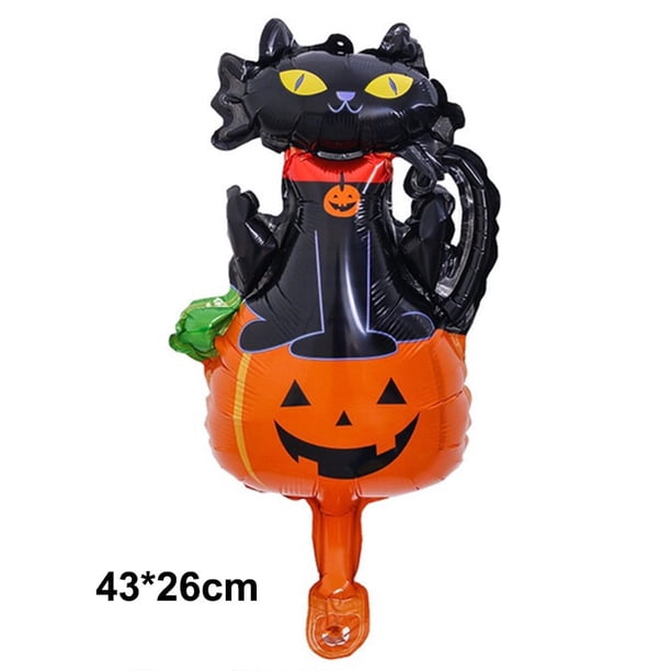 Globos de aluminio de araña para Halloween, suministros de decoración de arañas negras para fiesta de Halloween, juguetes para niños
