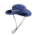 thumbnail image 1 of Sombrero de montañismo con cordón de 56-58 cm de circunferencia, sombrero de pescador de ala grande, sombrero de sol protector solar de verano para mujer, 1 of 5