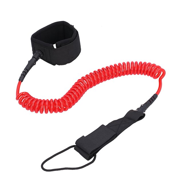 Surfboard Leash, Stand Up Paddle Board Leg and Ankle Protector, Flatwater Surfing Safety Protection, Red
