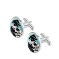 thumbnail image 2 of Spotted Dog Elegant Men's Stainless Steel Cufflinks Set for Formal Attire and Special Occasions, 2 of 6