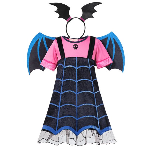 Frozen Girls Dress Elsa Anna Disney Princess Cosplay Encanto Mirabel Isabela Dolores Vampire Kids Halloween Party Prom Costume2T (Tag 100) Gao Jinjia LED