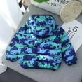 thumbnail image 4 of Godderr Newborn Baby Boys Girls Long Sleeve Down Coats,Toddler Kids Boys Girls Printing Down Jacket,Zipper Winter Coats,Short Casual Jacket for Boys Girls 9M-5Y, 4 of 5