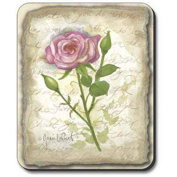 Art Plates Mouse Pad - Old Rose