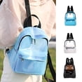 thumbnail image 3 of Minnieouse transparente para mujeres y niñas, transparente para estudiantes, bolso de hombro, bolso de hombro de PVC, bolso de hombro de Mochilas blanco Minnieouse BB7324-01, 3 of 6