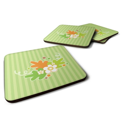 

Carolines Treasures BB6921FC Fall Leaves Foam Coaster Set of 4 3 1/2 x 3 1/2 multicolor