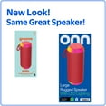 thumbnail image 3 of onn Large Rugged Speaker with Bluetooth Wireless Technology and LED Lighting, Red, 3 of 7