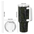 thumbnail image 4 of Lsque Lilies Flowers Pattern 40 OZ Ice Bully Cup with Handle and Straw, Double Wall Stainless Steel Tumbler Travel Coffee Cup with Lid for Christmas Present, 4 of 8