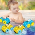 thumbnail image 4 of Paquete de 4 juguetes de baño con mecanismo de cuerda para niños pequeños, juguetes interactivos para la hora del baño del bebé, juguetes flotantes para la bañera y la piscina para 1 o 2 personas., 4 of 5