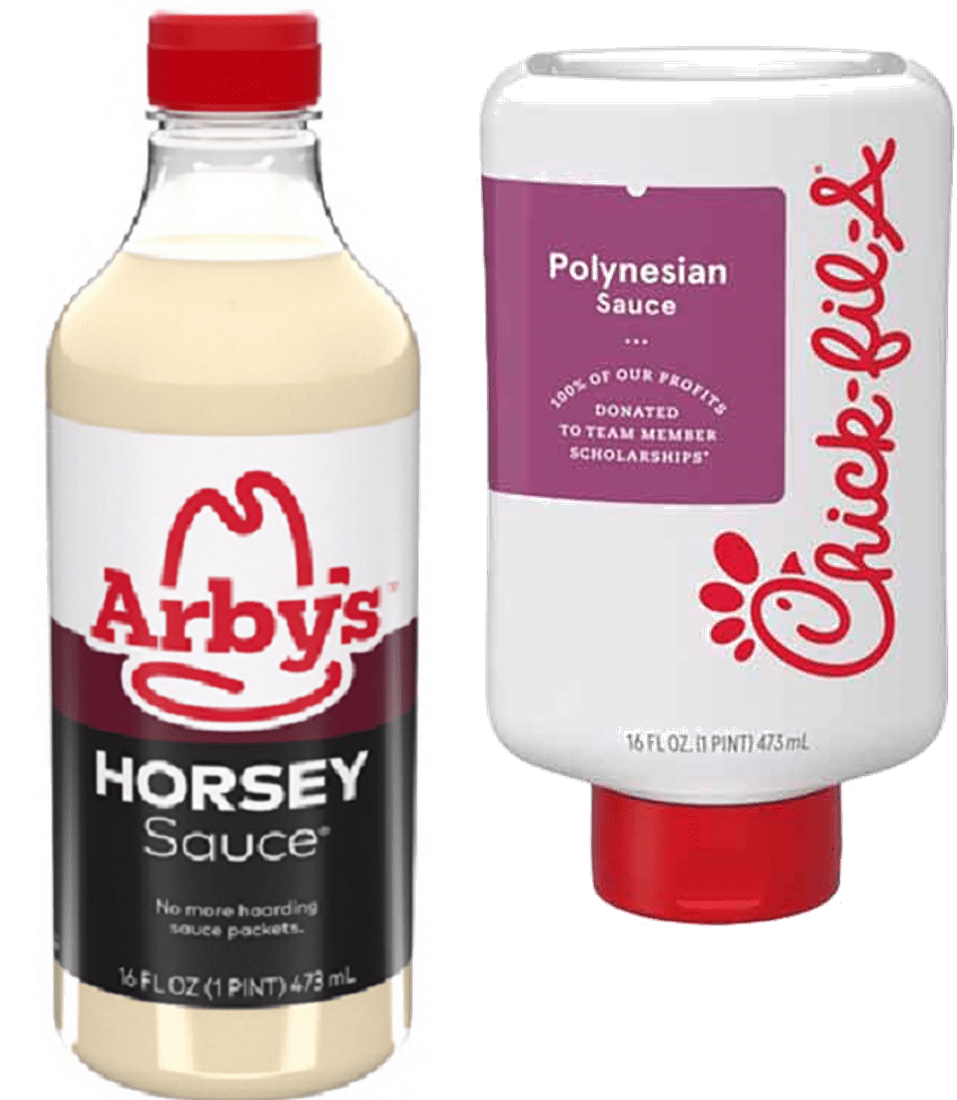 Arby's Horsey Sauce & ChickfilA Polynesian Sauce, Variety 2Pack 16