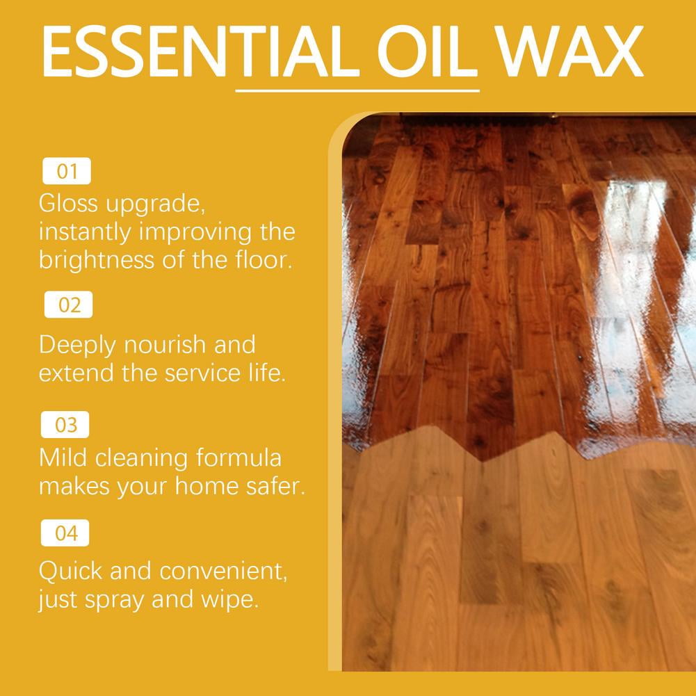 Wood Polishing Beeswax Spray, Furniture Care Polish Restorer, Nourishing Color Protection Anti-Crack Wood Maintenance Spray