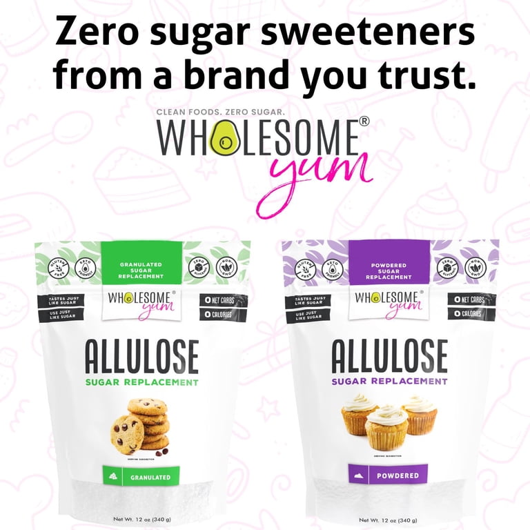 Wholesome Yum Allulose Sweetener - Natural Granulated Sugar Substitute