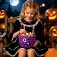 thumbnail image 2 of Halloween Cute Cotton Rope Baskets,Halloween Trick Or Treat Basket,Woven Storage Basket,Halloween Decorations Indoor, 2 of 5