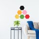 thumbnail image 4 of PENIKOKO 12Ud Sticker Hexágono De Lana Fieltro Para Decorar Y Organizar Espacios Modernos, 4 of 7