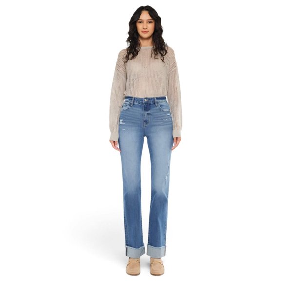 Kancan - Trini High-Rise Straight Jeans (30" Inseam) - KC20065M