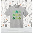 thumbnail image 2 of Shop4Ever Shamrock Green Clovers St. Patrick's Day Toddler's Cotton T-Shirt 5T/6T Heather Grey, 2 of 6