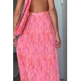 thumbnail image 2 of Women's Halter Neck Pleated Maxi Dress Belted Backless Silhouette 100% Polyester Imported for Elegant Summer Wear, 2 of 5